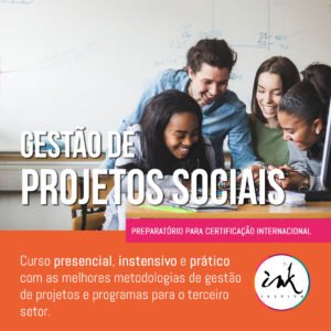 Card do curso presencial de Gestão de Projetos e Programas Sociais